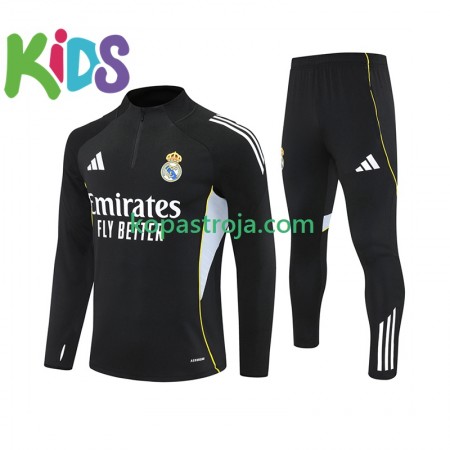 Real Madrid Barn Tränings Sweatshirtställ Svart 2025/26